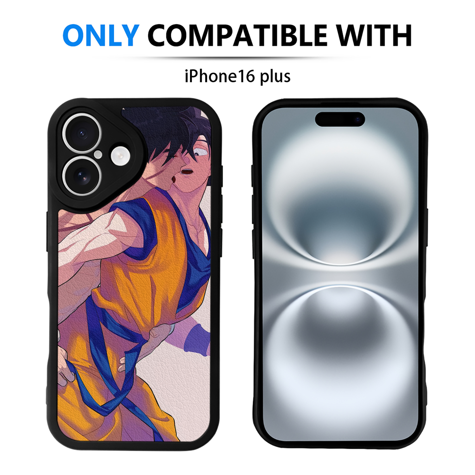 （画像用） ドラゴンボール DRAGON BALL 【iPhone 16シリーズ対応】シリコンスマホケース（レザー調） 材質：シリコン